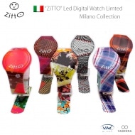 【イタリア ミラノ】 ZITTO(ジット)  LED デジタル 非アレルギー製ラバー ブレス・ウォッチ/腕時計 リミテッド・エディション(全6色)【イタリア ミラノ・コレクション】|ZITTO/イタリ