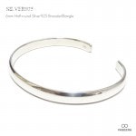 6mm幅  シンプル鏡面甲丸仕上げ シルバーバングル 【シルバー925/SILVER925 /ブレスレット】