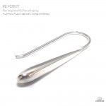 【単品販売（一個）】 ティア・ドロップ(雫型) シンプル鏡面仕上げ シルバー925 ジプシーピアス(フックピアス) 【シルバーピアス /  SILVER925 】|シルバー925|ピアス
