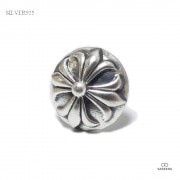 【単品販売（一個）】 11mm幅 フローラル・クロス（フローリー・クロス） サークル型  シルバー925 スタッドピアス 【シルバーピアス / SILVER925 】|シルバー925|ピアス