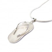 マザー・オブ・パール（白蝶貝） フリップフロップ（サンダル） シルバー925 ペンダント トップ 【SILVER925 /ペンダントヘッド/レディース】|シルバー925|ペンダントトップ