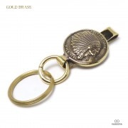 ２つセット　CALEE 真鍮製　インディアンキーホルダー 2つセット CALEE 真鍮製 インディアンキーホルダー 楽天市場