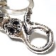 フローラルクロス レバーナスカン カラビナ シルバー925 チェーン キーホルダー  【キーリング/SILVER925】