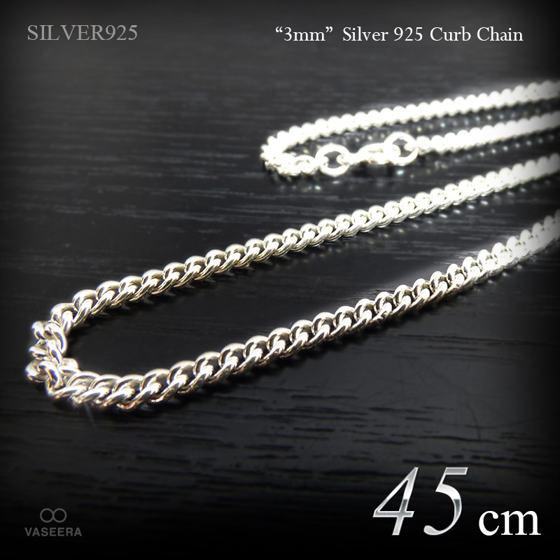 シルバー925 ペーパーチェーン　45cm ネックレス　新品　2-35 3266 シルバー925 ペーパーチェーン 45cm ネックレス メンズ 新品 2