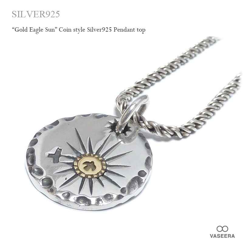 ネイティブ ゴールド・イーグル・サン(鷲と太陽) コイン型