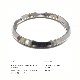 シルバーニッケル仕上げ 25mm 二重カン パーツ /ダブルリング/二重キーリング 【キーホルダー/パーツ 】