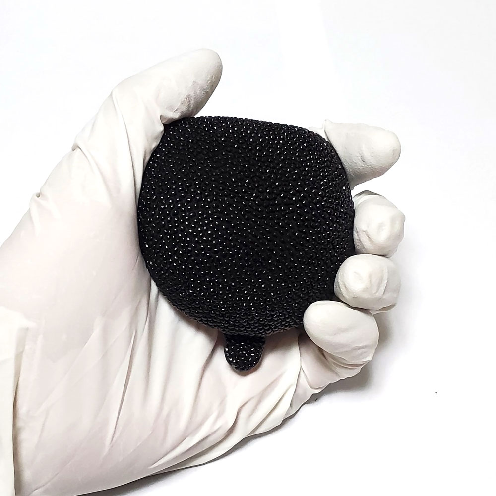 スティングレイ（エイ革） イタリアンオイルレザー（牛革） 吊り込みシームレス仕上げ 馬蹄型ドーム式 コインケース/ 小銭入れ