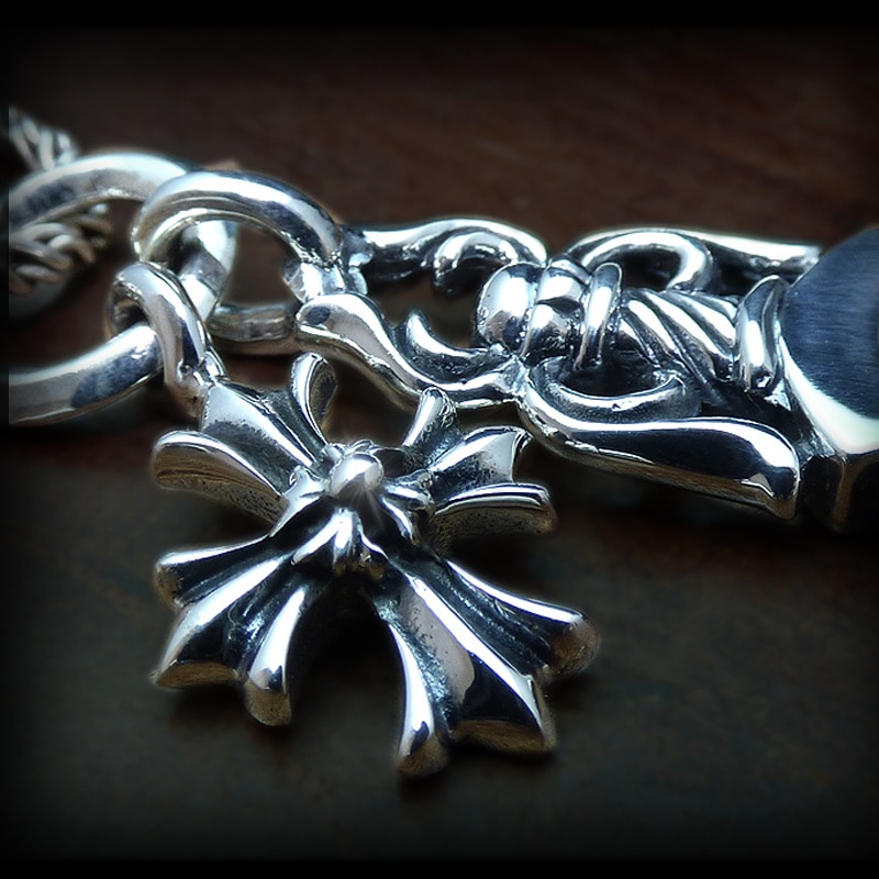 コタローシルバー925 ブレスレットとペンダントクロストップ2個セット コタローシルバー925 ブレスレットとペンダントクロストップ2個