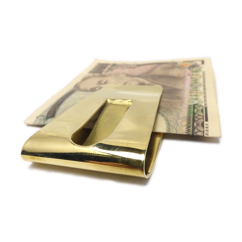 さら商品　マネークリップ　FF　ブラック　ゴールド金具 さら商品 マネークリップ FF ブラック ゴールド金具 さら商品