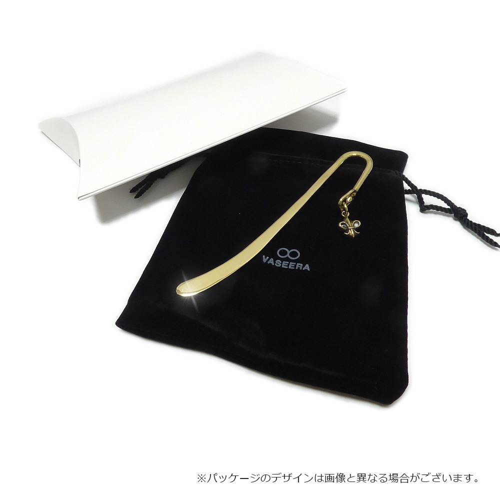 ブラス（真鍮）  ユリ紋章チャーム ブックマーク（しおり）/ブックマーカー