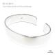 12mm幅 1.5mm厚 シンプル鏡面仕上げ シルバーバングル 【シルバー925/SILVER925 /ブレスレット】