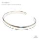 6mm幅  シンプル鏡面甲丸仕上げ シルバーバングル 【シルバー925/SILVER925 /ブレスレット】