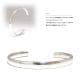 7mm幅 シンプルスタイル 鏡面 甲丸仕上げ 3mm厚 シルバーバングル 【シルバー925/SILVER925 /ブレスレット】
