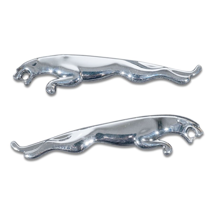 ジャガー JAGUAR XF クロームエンブレム（小） 左右セット 80mm×18mm 