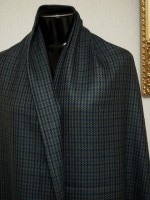 閉店大セール　お買得　【メリノウール格子】 　フランス製,輸入生地 　緑/灰/紺/紫/茶 系 　140cm巾2.5m（スーツ分） 　2121-044 【一点在庫あり　ご注文はお早めに】|チェック　スト