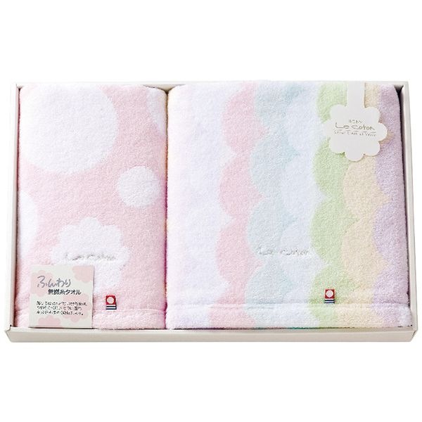 ル コトン バス・フェイスタオルセット ピンク