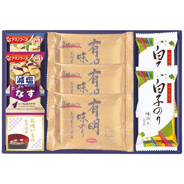 味之庵 永谷園＆白子味のり＆アマノフーズ詰合せ 6461-25