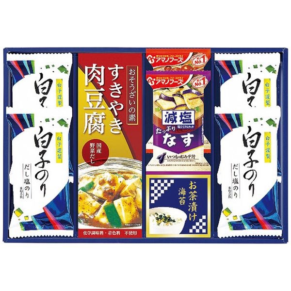 味之庵 キッコーマン＆アマノフーズ＆白子のり詰合せ 6382-30