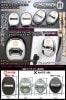 【タイプ3/CG】クラウン・マジェスタ汎用クラウン《ゴールド》ロゴマーク付(客注品)4点ドアロック ストライカー メッキ/鏡面カバー/ブラガ
