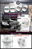 【タイプ5Ａ】ゴールド《ベンツ汎用品》メルセデスベンツロゴマーク付(客注品)4点/ドアロック ストライカー メッキカバー