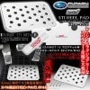 《スバルSTI純正メタル付》プレミアム/ヒールパッド&プレートセット【タイプ4/SA】アルミ製フロアマット用ノンスリップラバー付/ブラガ