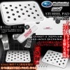 【スバル車】[スバルSTI純正メタル付]プレミアム/ヒールパッド[タイプ4/SA]アルミ製フロアマット用/滑り止めラバー付/ブラガ