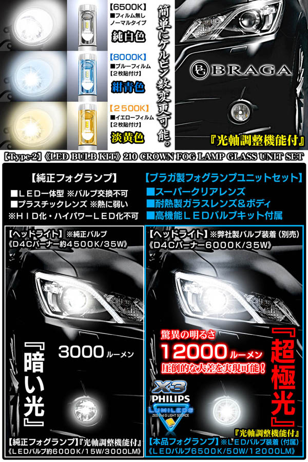 21系　マジェスタヘッドライト左右 210マジェスタ ヘッドライト左右セット