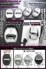 【タイプ3/C2】220/20クラウン《王冠・CROWNロゴマーク付/シルバー》(客注品)4点ドアロック ストライカー カバー/メッキ鏡面/ブラガ