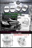 V/CLA/SL/SLKクラス【タイプ5Ａ】メルセデス ベンツ[シルバー]ロゴマーク付(客注品)4点 ドアロック ストライカー メッキカバー ブラガ