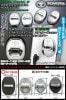 【タイプ3A】[30/31セルシオ後期H15.11〜H18.9]シルバー/トヨタロゴマーク付(客注品)4点ドアロック ストライカー メッキカバー/ブラガ
