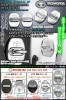 タイプ1A【トヨタ】シルバーロゴマーク付(客注品)トヨタ汎用ドアロック ストライカー カバー4点セット[シルバーメッキ/鏡面研磨仕上]ブラガ