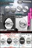 【タイプ2A】70/80/100系ランドクルーザー[トヨタ]シルバーロゴマーク付(客注品)ドアロック ストライカー カバー4点/メッキ/ブラガ|ドアロックストライカーカバー|■メッキ/シルバーパーツ