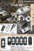 MAZDA 2/3/6/プレマシー/タイプ3M/SI[マツダ/シルバーメッキ]スマートキーTPUキーケース&マツダマーク付牛革ストラップ キーホルダーセット
