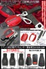S/Eクラス【AMGエンブレム付レッドメタリック】メルセデスベンツ《タイプ1/AB》光沢ハードキーケース&牛革ストラップ キーホルダー
