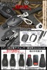 【メルセデスベンツ エンブレム付 ブラックメタリック】《タイプ1/BB》光沢ハードケース キーケース&牛革ストラップ キーホルダーセット