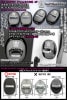 220/20クラウン【タイプ3/C2B】クラウン汎用220系クラウンロゴマーク付(客注品)4点セット/ドアロック ストライカー《ブラックメッキカバー》鏡面仕上