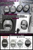 210/200クラウン【タイプ3/C2B】クラウン・マジェスタ汎用220系クラウンロゴマーク付(客注品)4点セット/ドアロック ストライカー《ブラックメッキカバー》