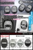 【タイプ3/LB】レクサス車汎用レクサスロゴマーク付(客注品)4点セット/ドアロック ストライカー《ブラックメッキカバー》鏡面仕上/ブラガ