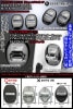 【タイプ3/FLB】レクサス/Fスポーツ車汎用Ｆスポーツ&LEXUSロゴマーク付(客注品)4点セット/ドアロック ストライカー《ブラックメッキカバー》鏡面仕上/ブラガ