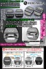 Y51シーマ/Q70【タイプ4/INB】INFINITIロゴ＆インフィニティマーク付/客注品[日産汎用品]ドアロック ストライカー《ブラックメッキカバー》4点|ドアロックストライカーカバー|■メッキ/