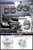 AMG/E63/G63/S63【タイプ5/MBB】シルバー/メルセデスベンツ ロゴマーク付/客注品[ベンツ汎用品]ドアロック ストライカー《ブラックメッキカバー》4点セット
