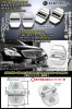 S/E/Cクラス【タイプ5/A2】シルバー/AMGロゴマーク付/客注品[メルセデスベンツ汎用品]ドアロック ストライカー《メッキカバー》4点セット/鏡面仕上