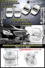 AMG/E63/G63/S63【タイプ5/A2】シルバー/AMGロゴマーク付/客注品[メルセデスベンツ汎用品]ドアロック ストライカー《メッキカバー》4点セット/鏡面仕上