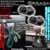 シビック/タイプR《ホンダ》多目的ホルダーハンガーフック/ブラックエンブレム付/客注品/2個セット【タイプ3/HB】マスク 鍵 各袋等 収納 整理 便利グッズ