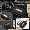 ブラガ/日産ニスモ純正エンブレム付/客注品 キーケース[ブラック]インテリジェントキー対応[タイプ10/N2]透明窓,回転フック付/牛革製