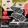 ダミーヒンジ【タイプ1/2P】2個/スズキ新型ジムニー/シエラJB64W,74W[ワイルドで無骨な金属風ABS樹脂製マットブラック]両面テープ止/ブラガ