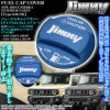 JB74Wシエラ[タイプ5J2/BL]給油 フューエル キャップ カバー[アルミ製アルマイト/ブルー]新型ジムニー ロゴ ステッカー付/客注品/ブラガ