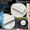 [タイプ1HID/SI]ハイエース ディーゼル 給油 フューエル キャップ カバー[アルミ/シルバー]HIACE & Tマークステッカー/客注/ブラガ