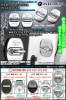 ロッキー/トール/ブーン/コペン/新型ダイハツ マーク付/客注品 [タイプ1D/SI4]ドアロック ストライカー カバー[シルバーメッキ]4点/ブラガ
