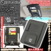 210/200/180クラウン/220クラウン王冠エンブレム付/客注品 サンバイザー ポケット ホルダー S黒【タイプ1C2/BK】眼鏡 各カード 収納 整理ケース/ブラガ